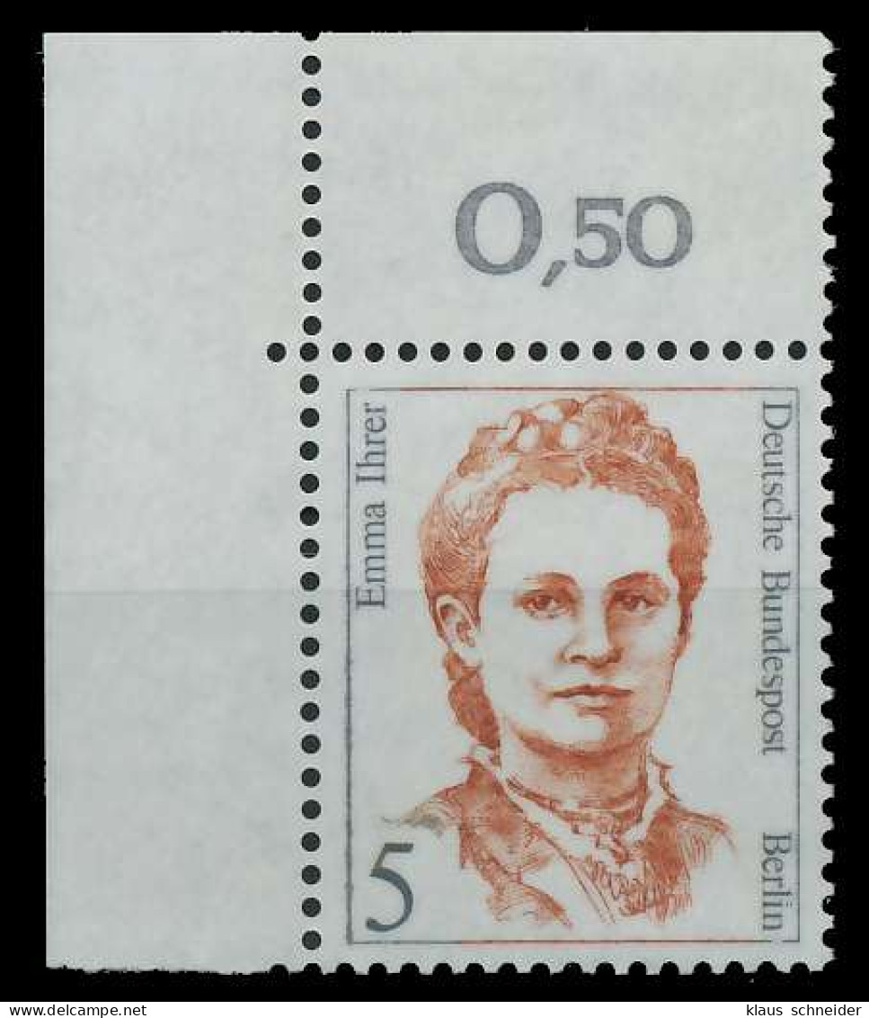 BERLIN DS FRAUEN Nr 833 Postfrisch ECKE-OLI X8D99D2 - Unused Stamps