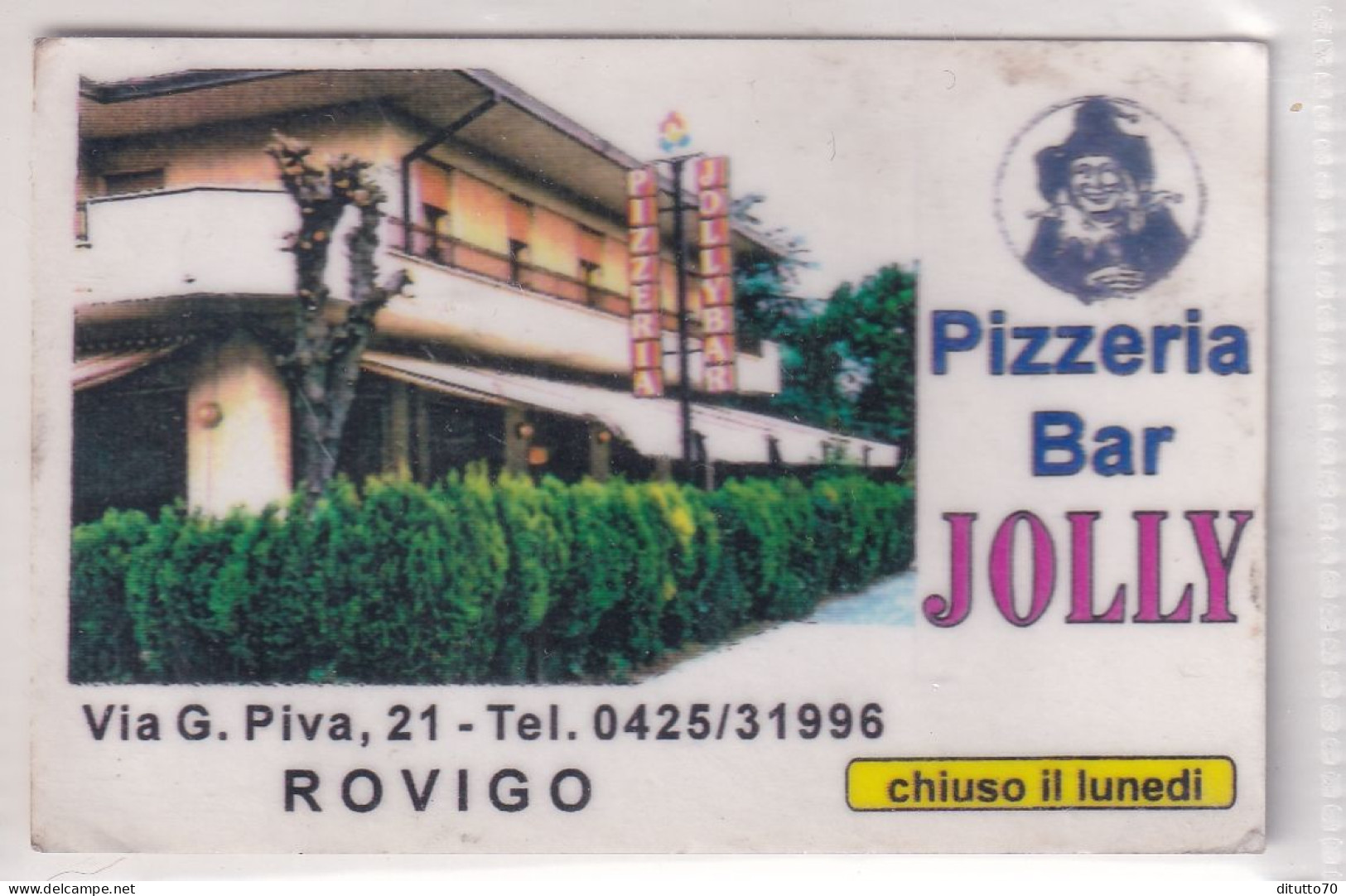 Calendarietto - Pizzeria Bar Jolly - Rovigo - Anno 1997 - Formato Piccolo : 1991-00
