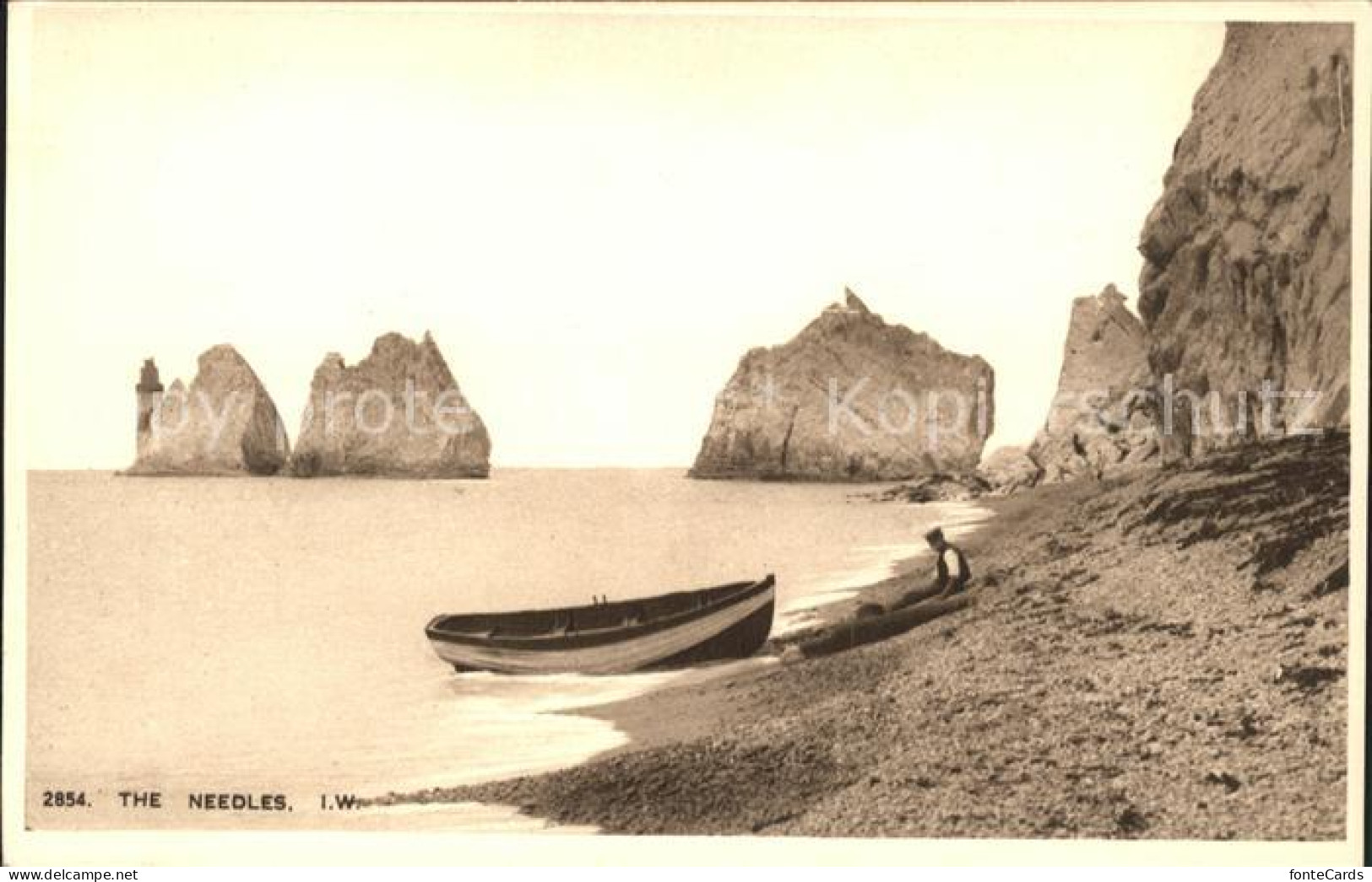 11777537 Isle Of Wight UK The Needles Cliffs Salmon Series  - Other & Unclassified