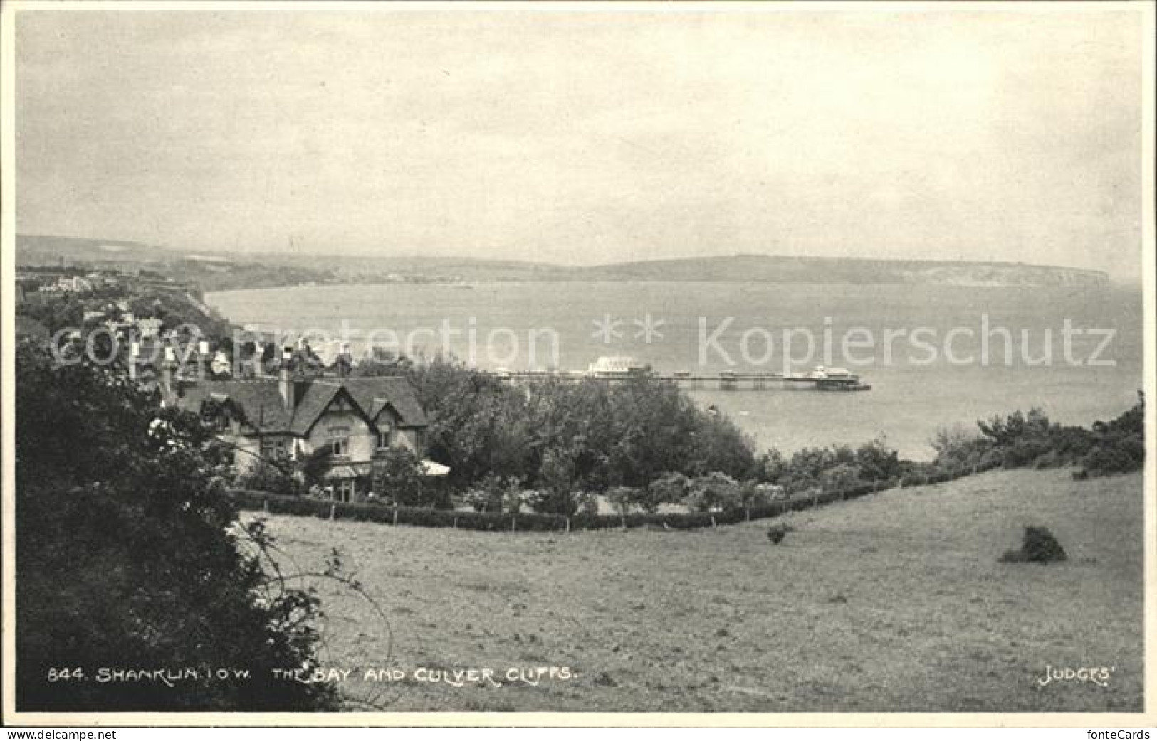 11777535 Shanklin Panoramic View Of Bay And Culver Cliffs Shanklin - Altri & Non Classificati