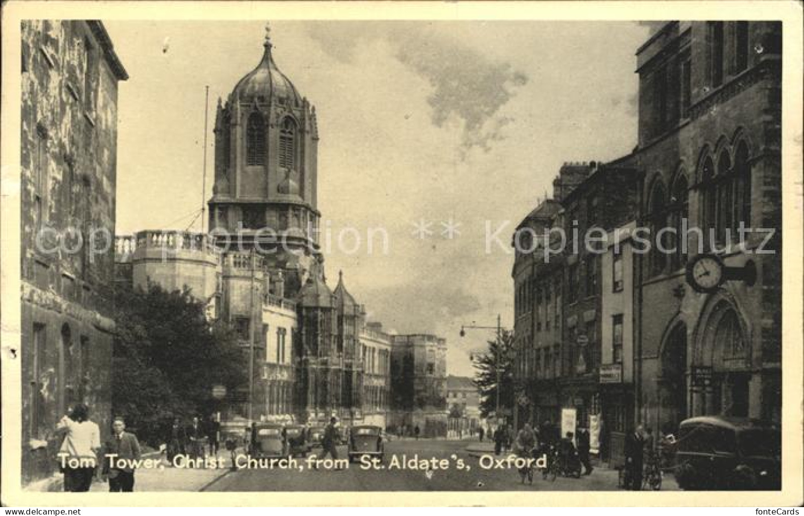 11777505 Oxford Oxfordshire Tom Tower Christ Church From St Aldate's  - Sonstige & Ohne Zuordnung