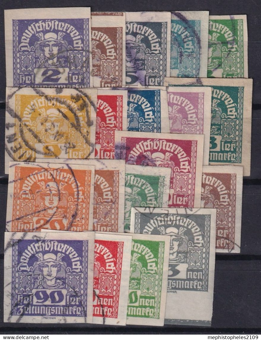 AUSTRIA 1920/21 - Canceled - ANK 293-311 - Used Stamps