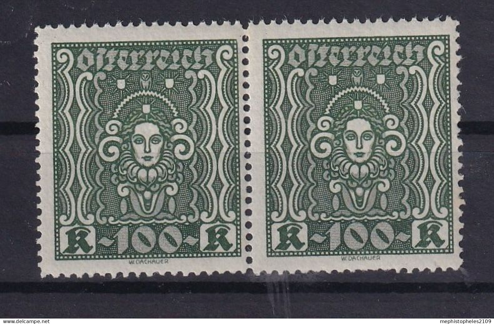 AUSTRIA 1922/24 - MNH - ANK 401a I - Pair! - Nuovi