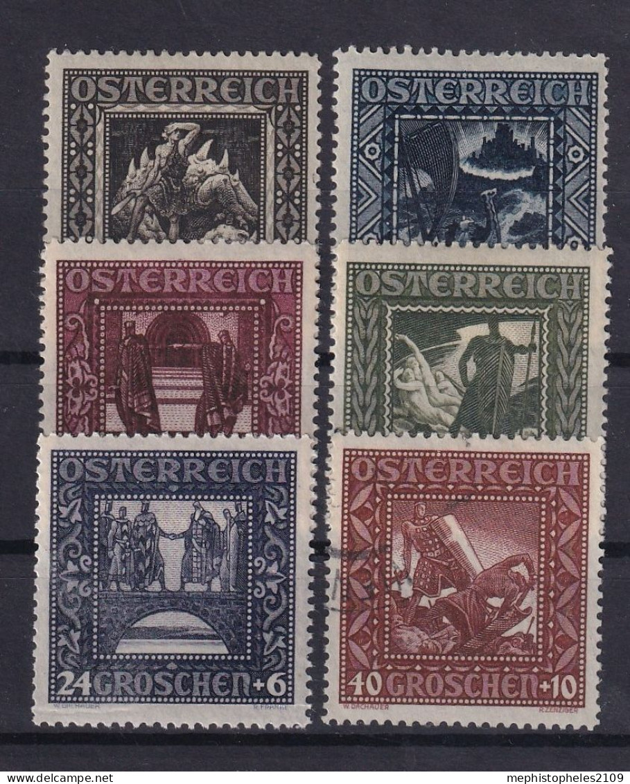 AUSTRIA 1926 - MNH/canceled (493A) - ANK 488A-493A - Ungebraucht