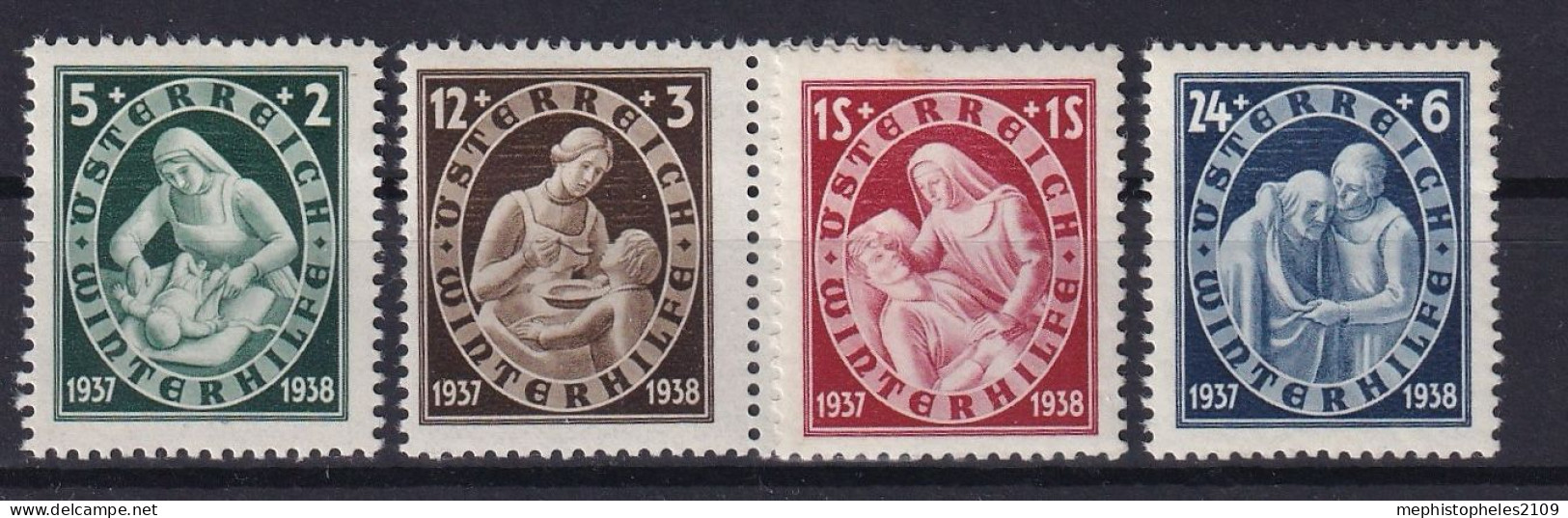 AUSTRIA 1937 - MLH - ANK 642-645 - Unused Stamps