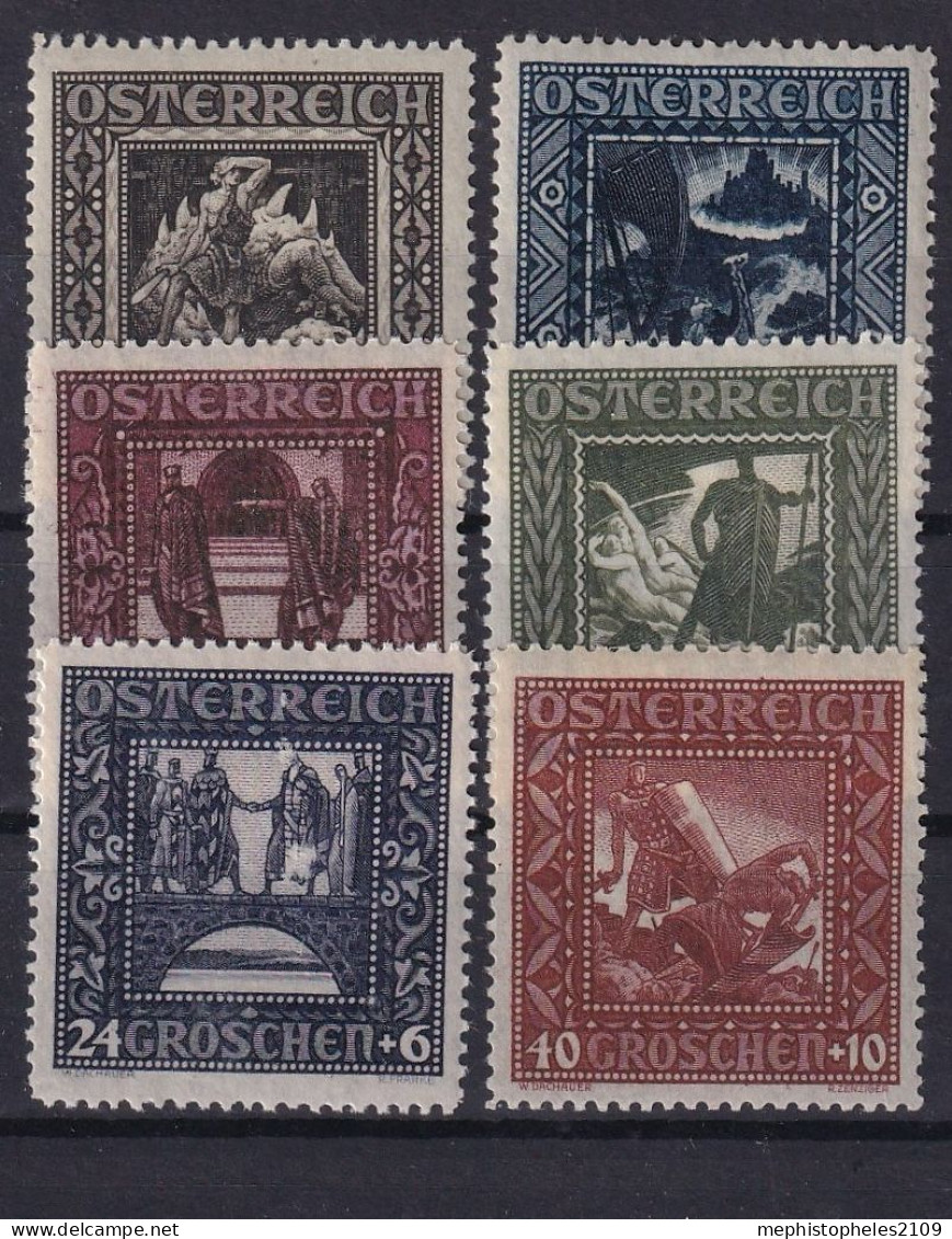 AUSTRIA 1926 - MNH - ANK 488A-493A - Nuovi