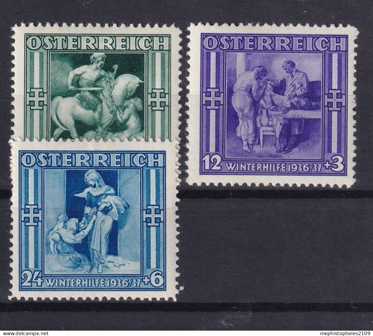 AUSTRIA 1936 - MLH - ANK 628-630 - Ongebruikt