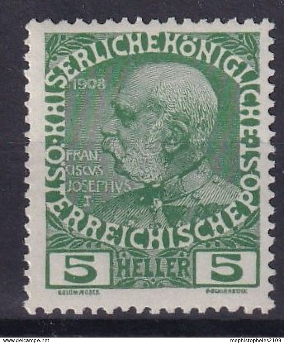 AUSTRIA 1908 - MNH - ANK 142 - Unused Stamps