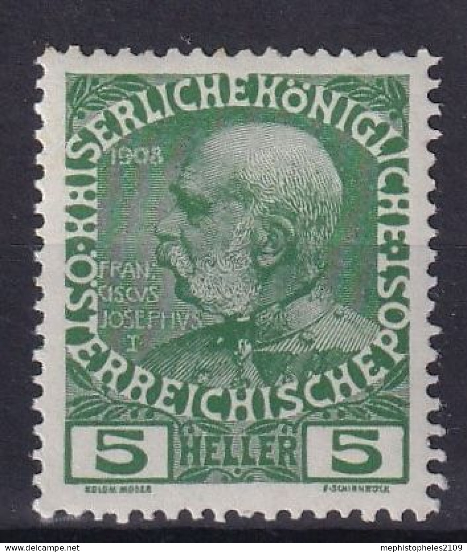 AUSTRIA 1908 - MNH - ANK 142 - Nuevos