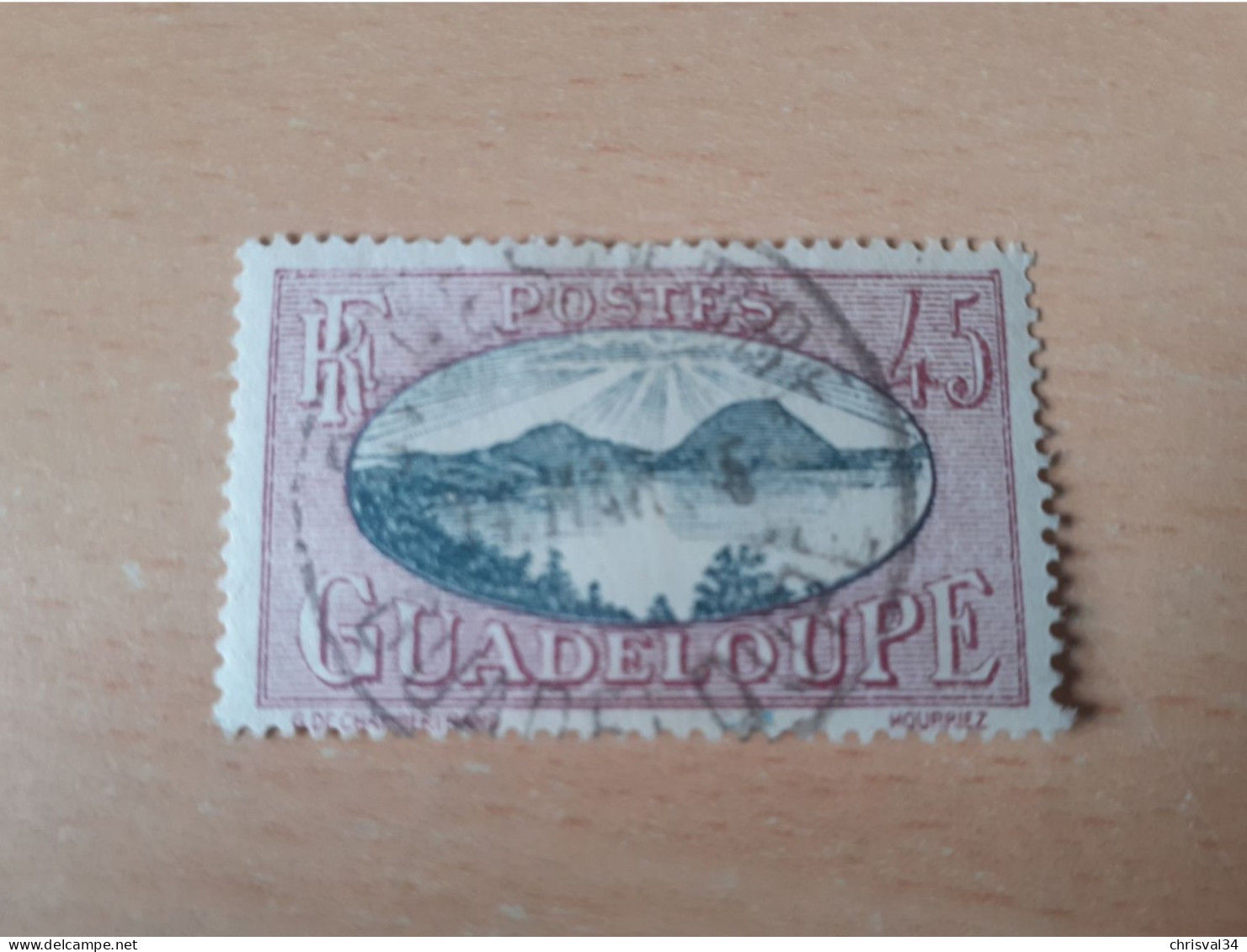TIMBRE   GUADELOUPE       N  109     COTE  1,25   EUROS  OBLITERE - Gebruikt