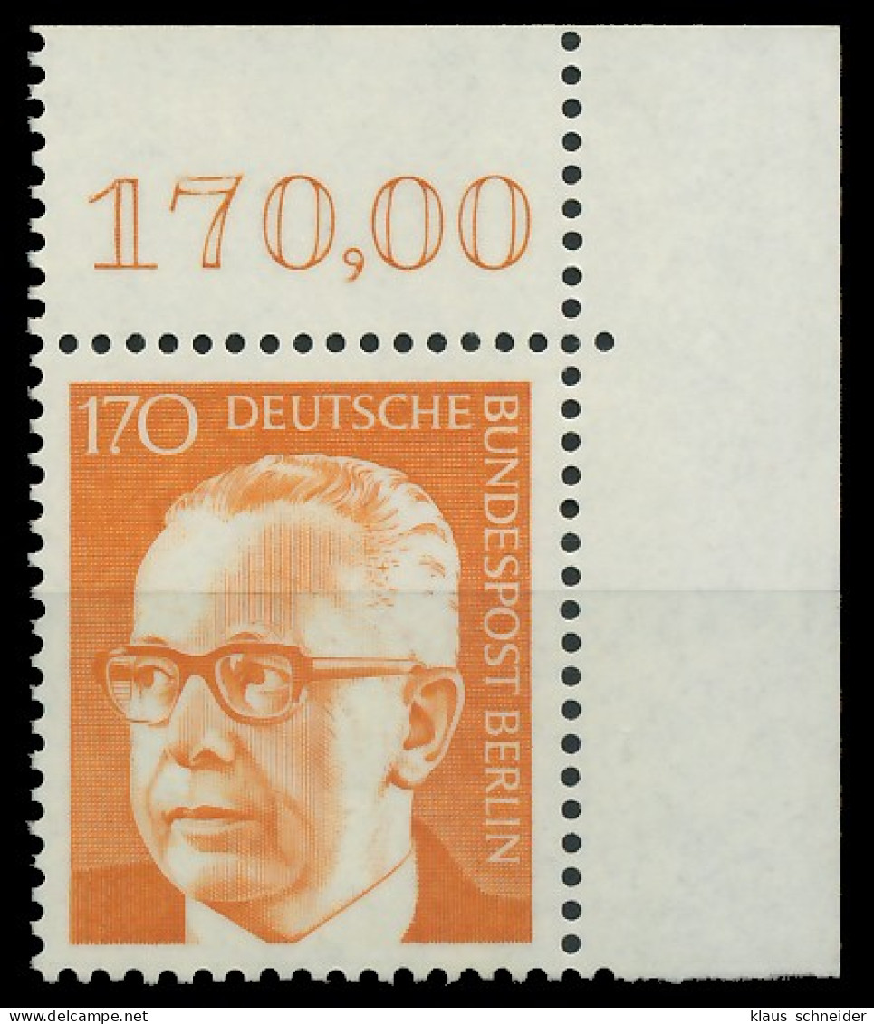 BERLIN DS HEINEM Nr 432 Postfrisch ECKE-ORE X8E84DE - Unused Stamps