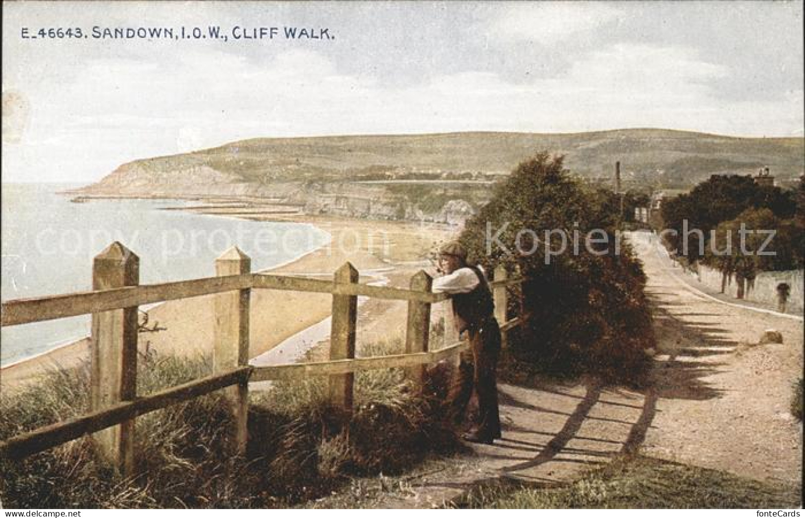 11777437 Sandown Isle Of Wight Cliff Walk Beach Celesque Series Isle Of Wight - Other & Unclassified