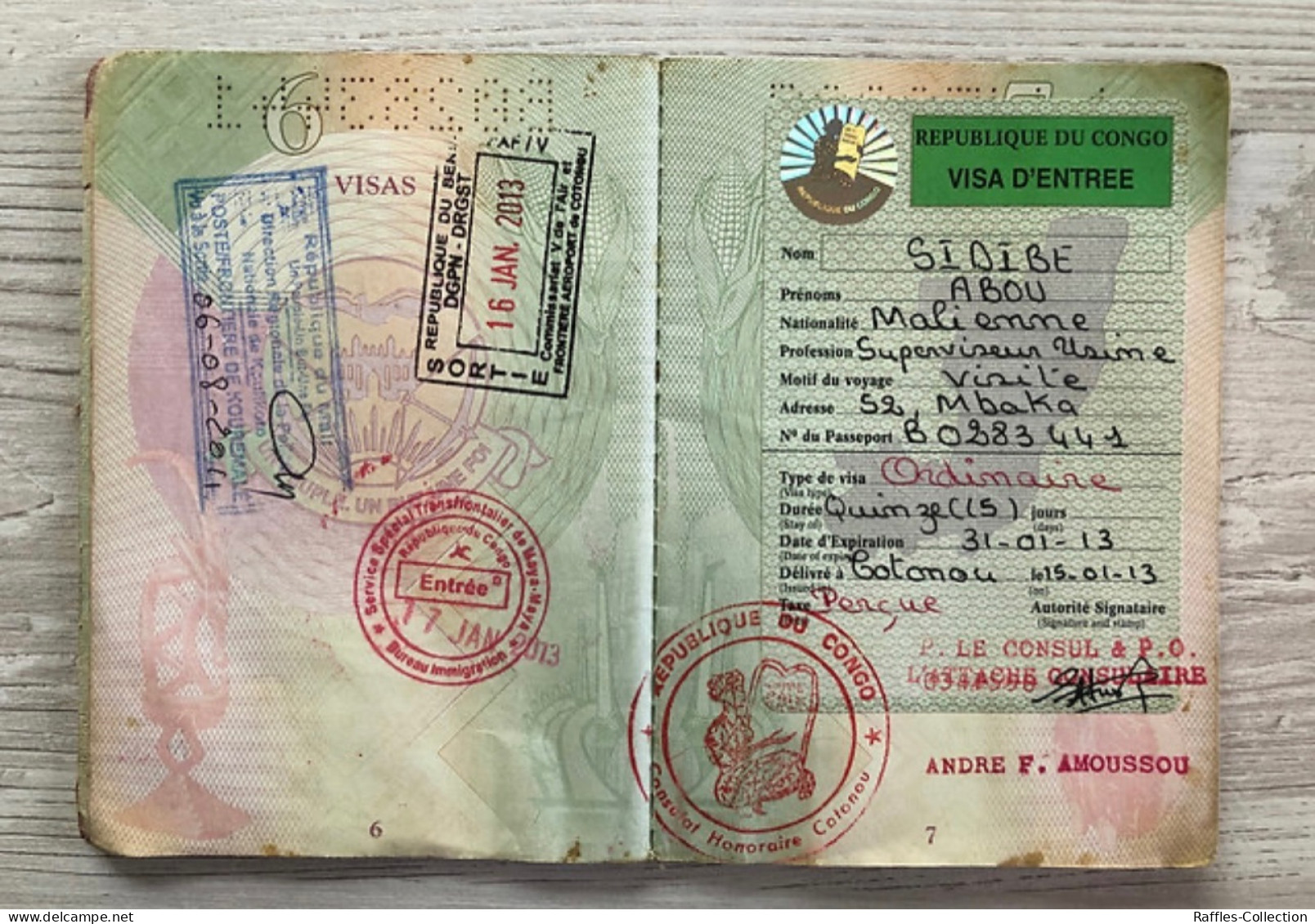 Mali Passport Passeport Reisepass Pasaporte Passaporto - Documents Historiques