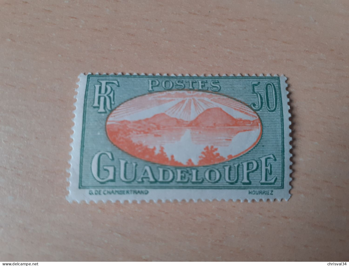 TIMBRE   GUADELOUPE       N  110     COTE  0,50   EUROS  NEUF  TRACE  CHARNIERE - Unused Stamps