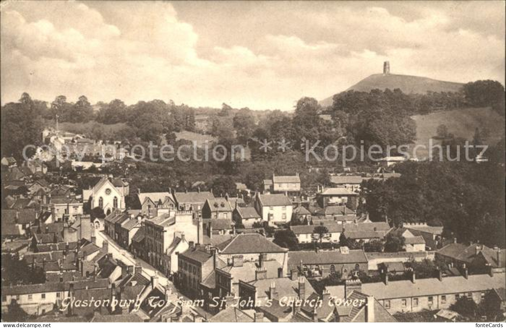 11777419 Glastonbury View From St John's Church Tower Frith's Series Mendip - Otros & Sin Clasificación