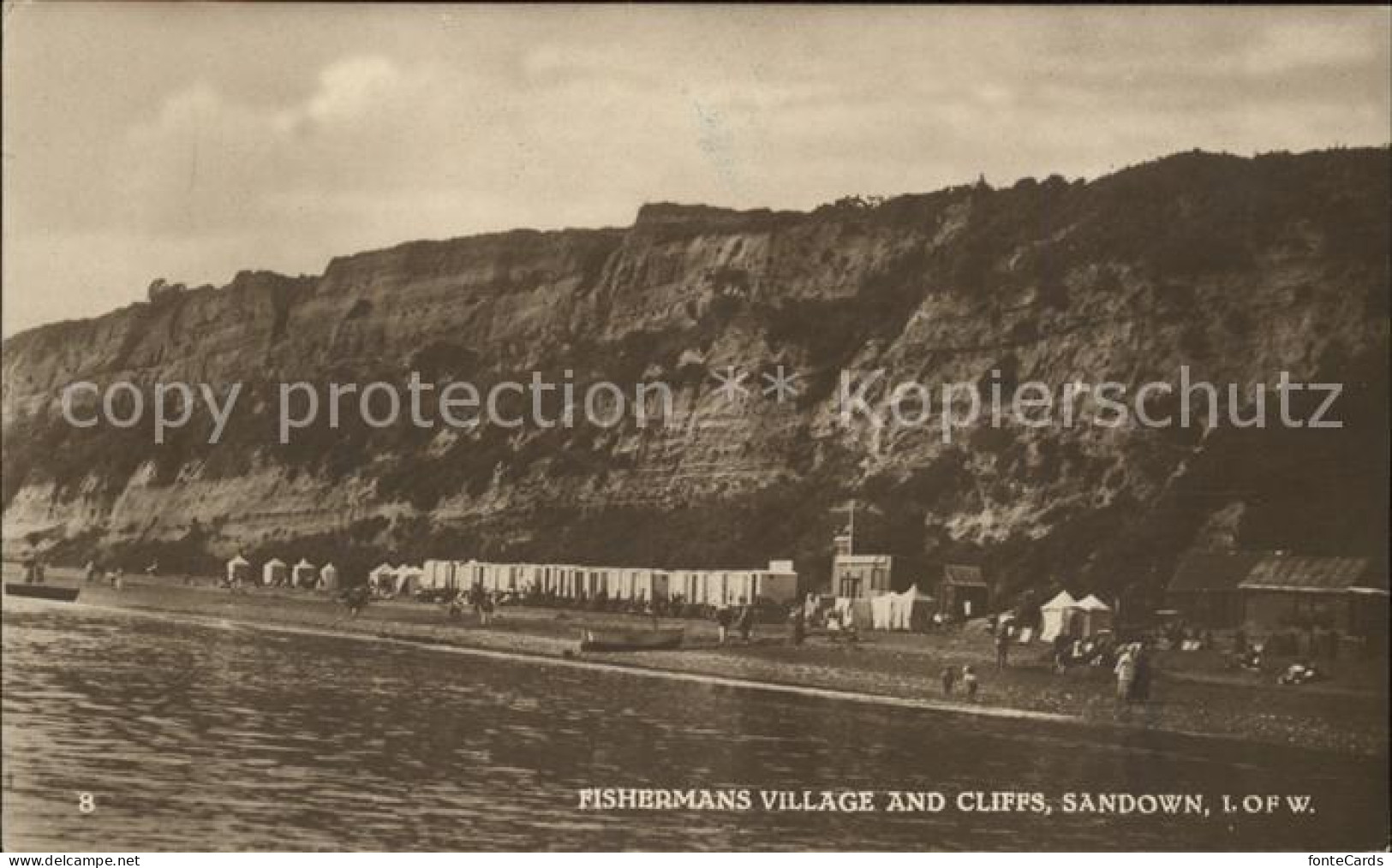 11777417 Sandown Isle Of Wight Fishermans Village And Cliffs Isle Of Wight - Altri & Non Classificati
