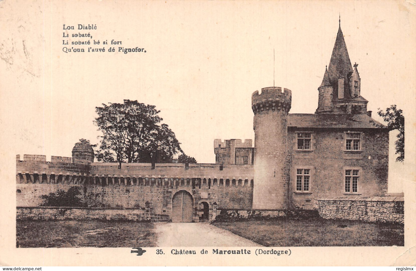 24-CHATEAU DE MAROUATTE-N°2120-A/0171 - Other & Unclassified
