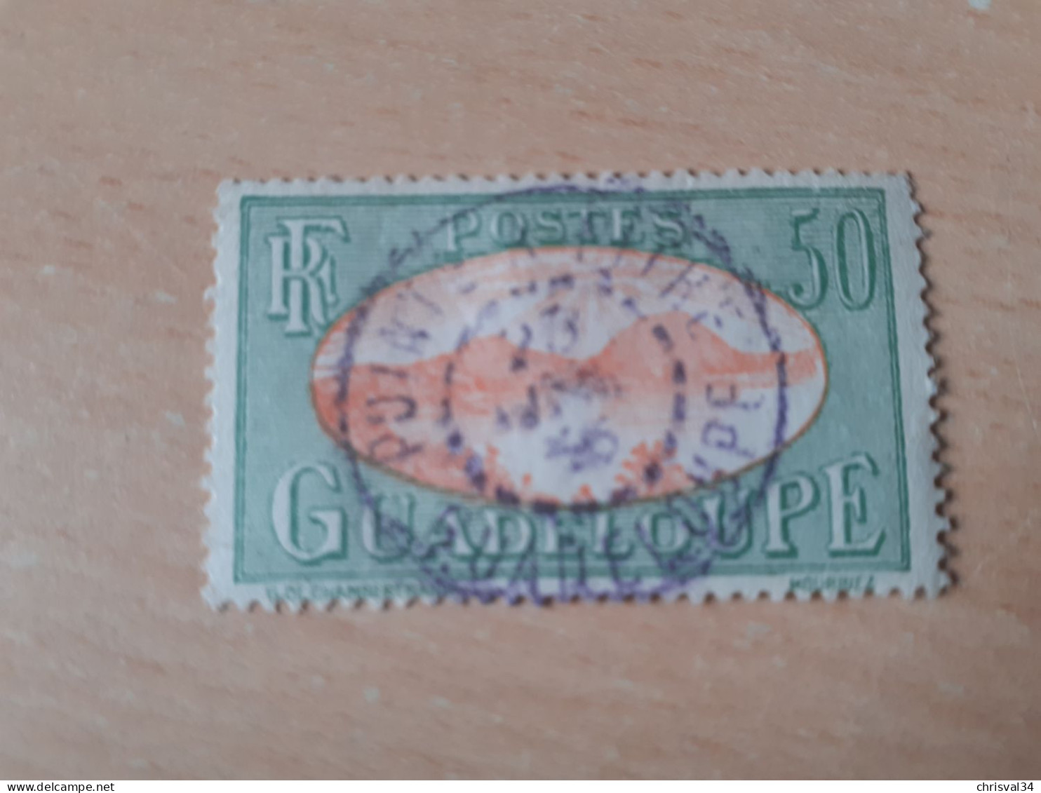 TIMBRE   GUADELOUPE       N  110     COTE  0,50   EUROS  OBLITERE - Gebraucht