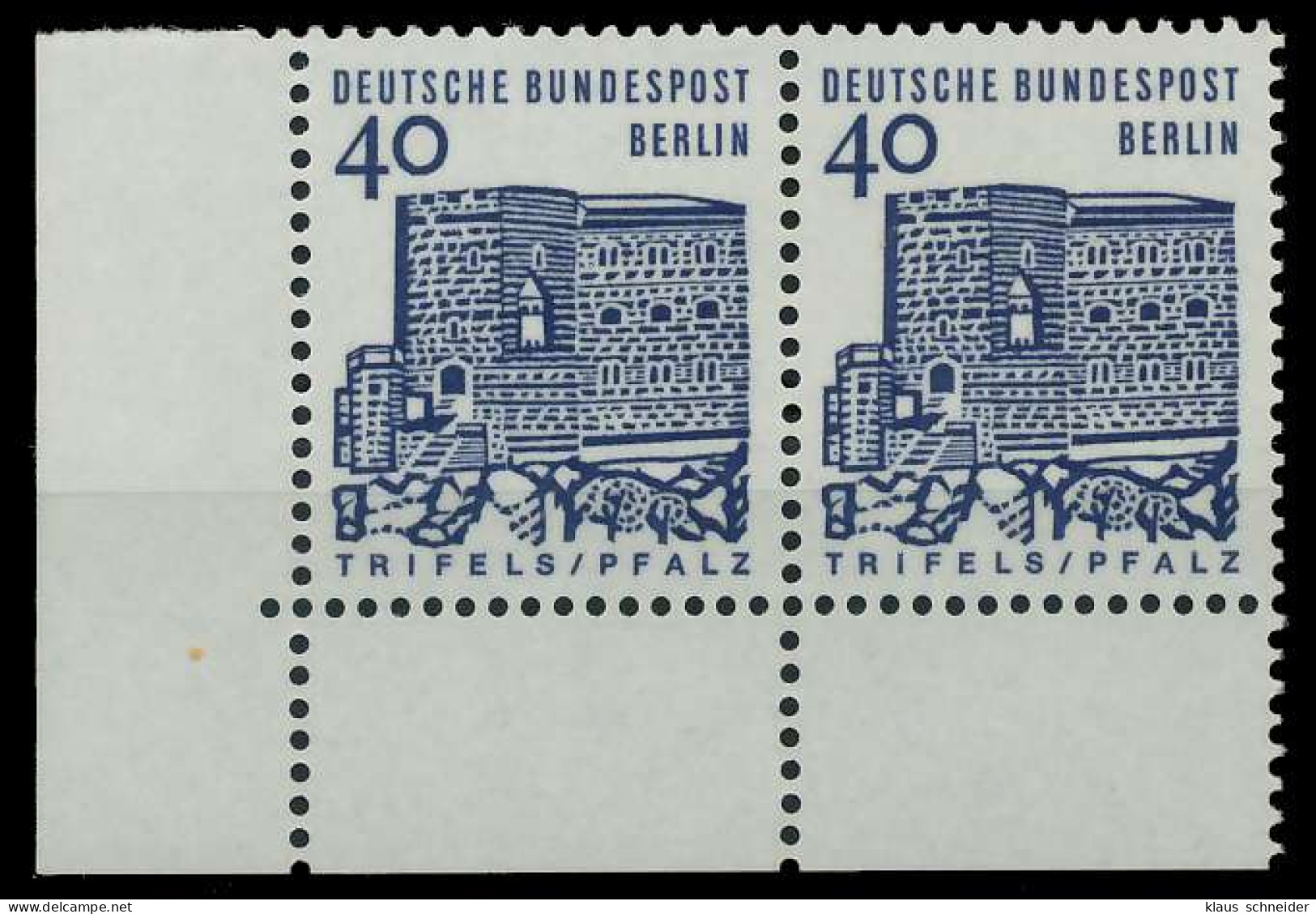 BERLIN DS D-BAUW. 1 Nr 245 Postfrisch WAAGR PAAR ECKE-U X8ED5B6 - Unused Stamps