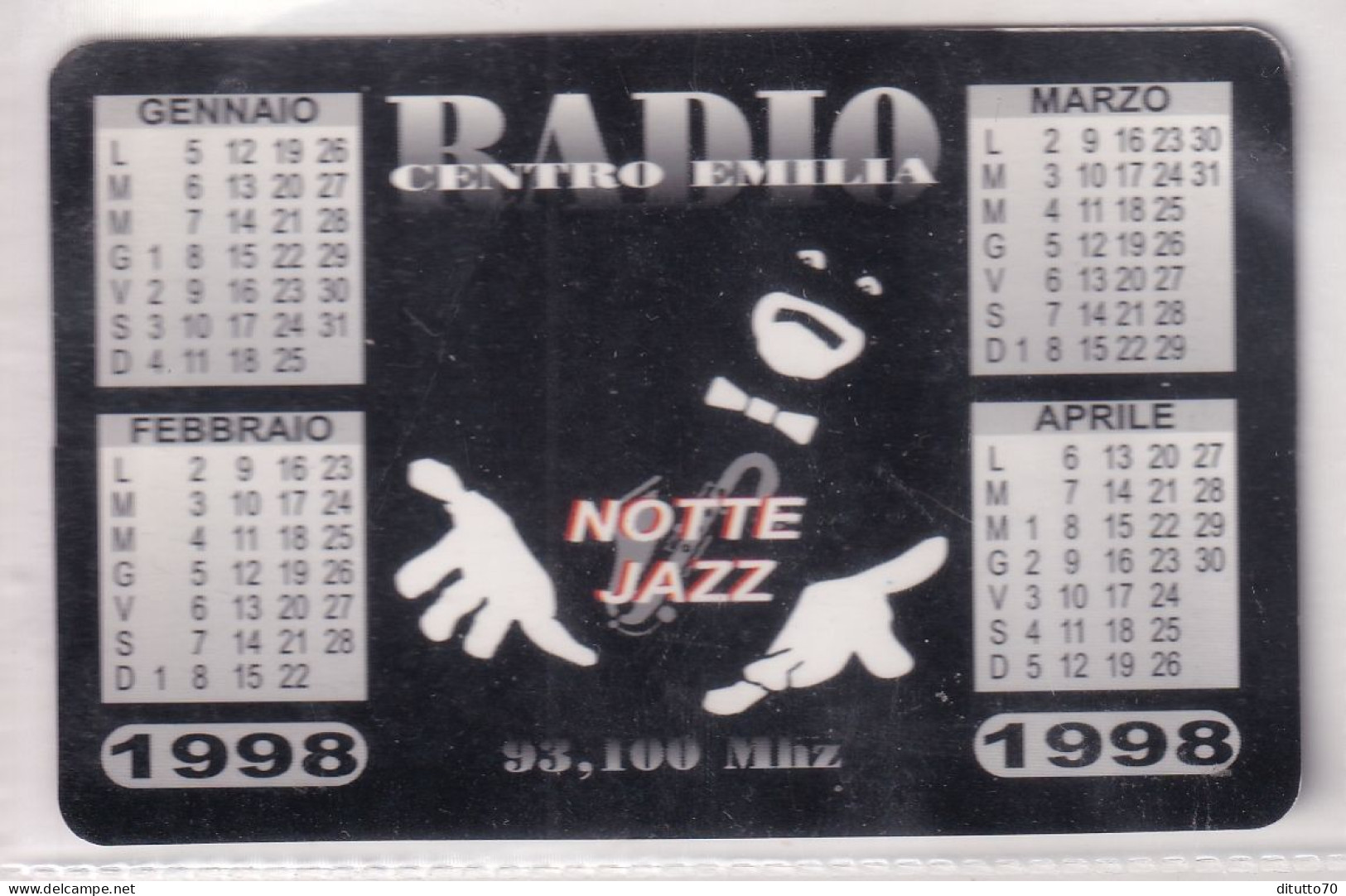 Calendarietto - Radio - Centro Emilia - Anno 1997 - Kleinformat : 1991-00