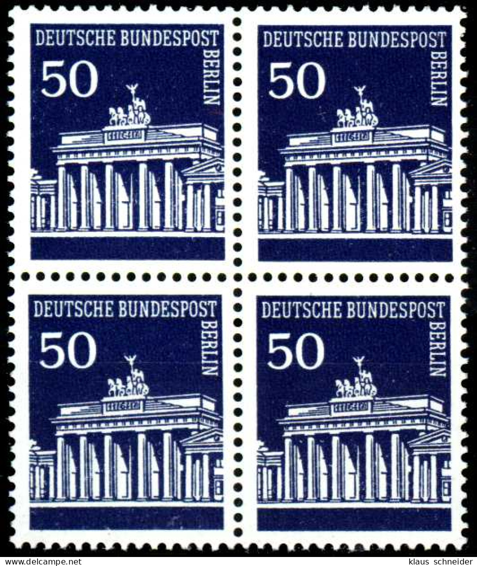 BERLIN DS BRAND. TOR Nr 289 Postfrisch VIERERBLOCK S93F31A - Unused Stamps