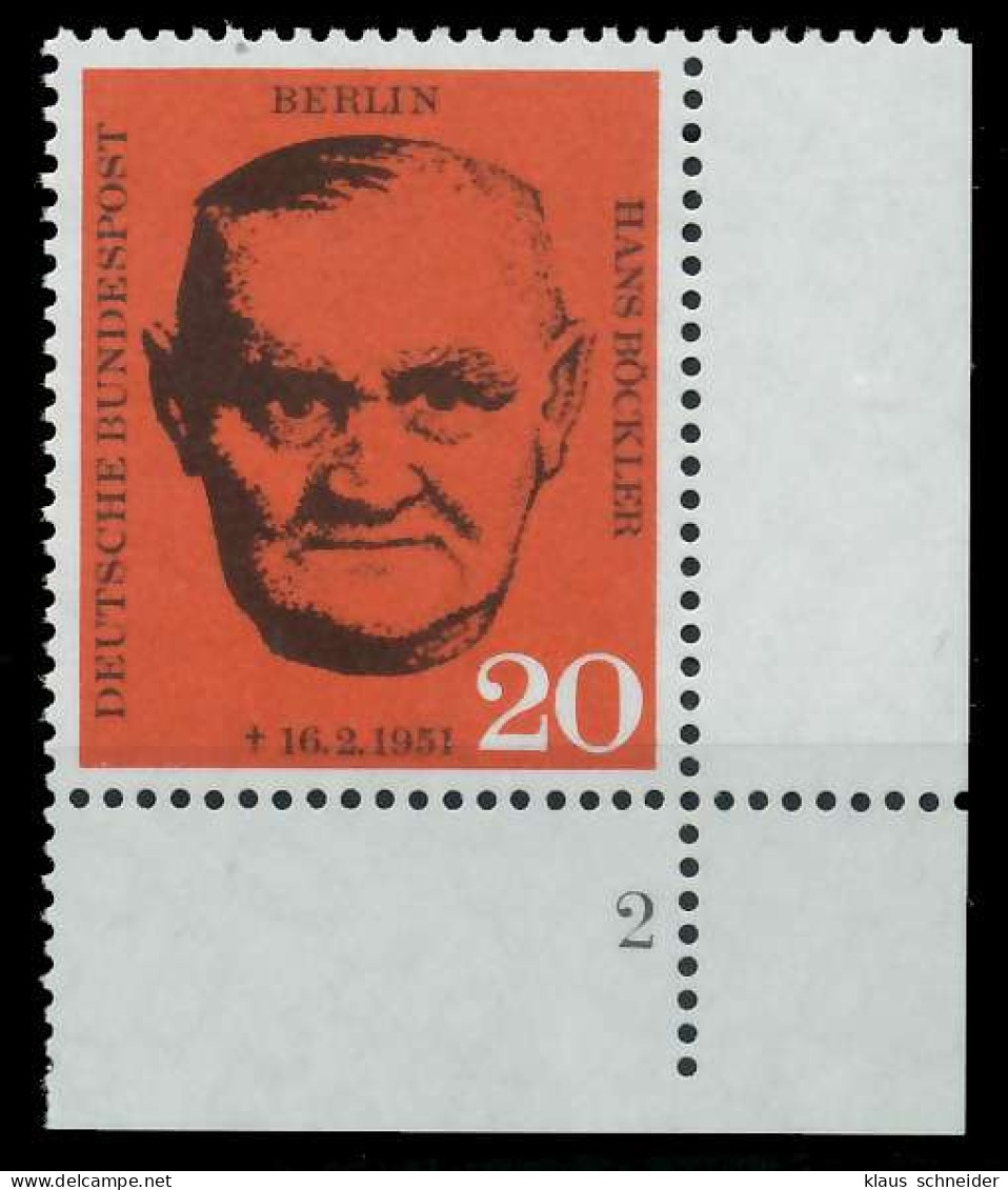 BERLIN 1961 Nr 197 Postfrisch FORMNUMMER 2 X8ED7DE - Ungebraucht