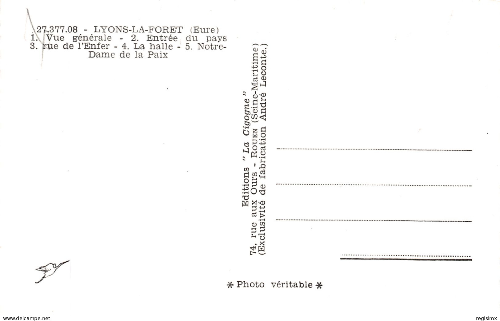 27-LYONS LA FORET-N°2121-C/0173 - Lyons-la-Forêt