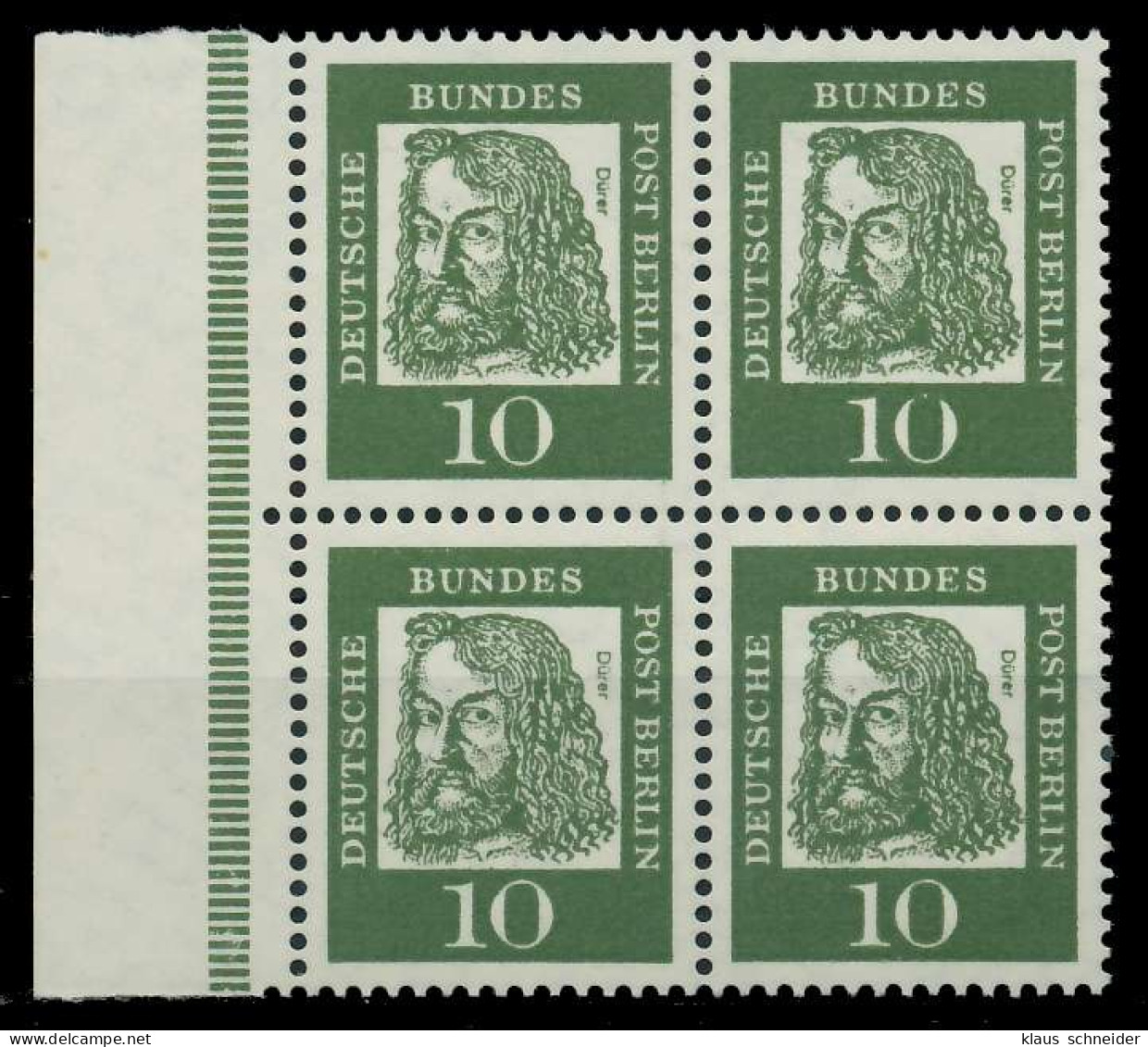 BERLIN DS BED. DEUT. Nr 202 Postfrisch VIERERBLOCK X8F14AA - Unused Stamps