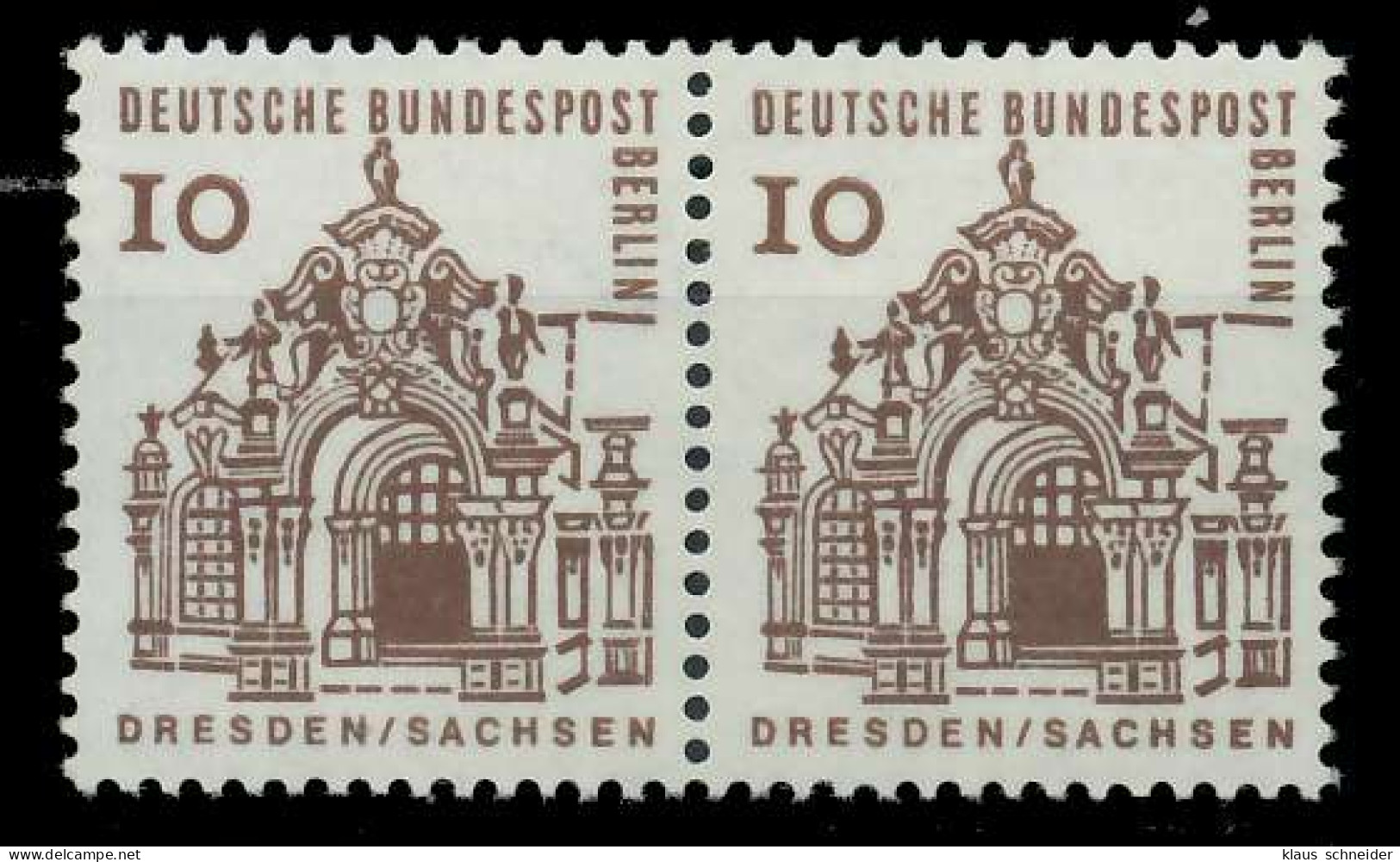 BERLIN DS D-BAUW. 1 Nr 242 Postfrisch WAAGR PAAR X8F14F2 - Ungebraucht