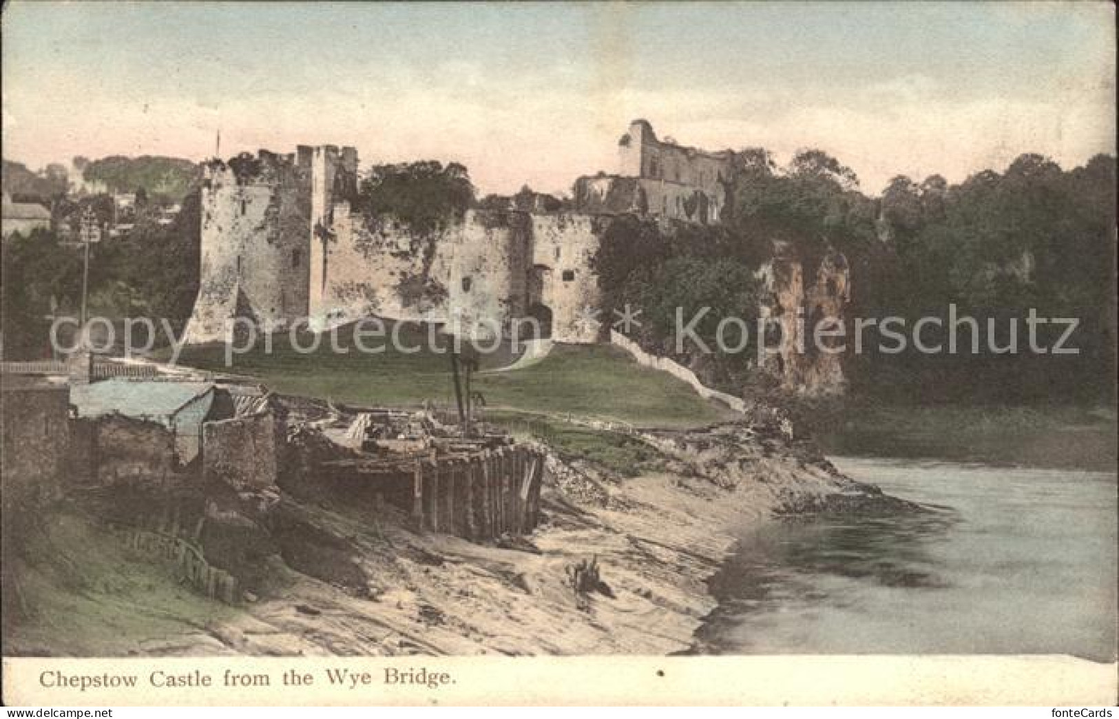 11777356 Chepstow Castle Ruins View From The Wye Bridge Monmouthshire - Other & Unclassified