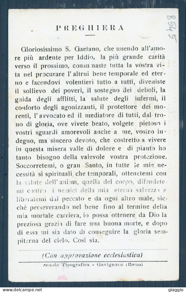 °°° Santino N. 8545 - S. Gaetano Thiene °°° - Godsdienst & Esoterisme