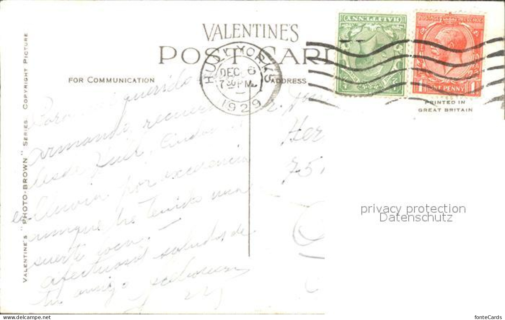 11777331 Hull UK City Hall And Victoria Square Valentine's Post Card York - Other & Unclassified