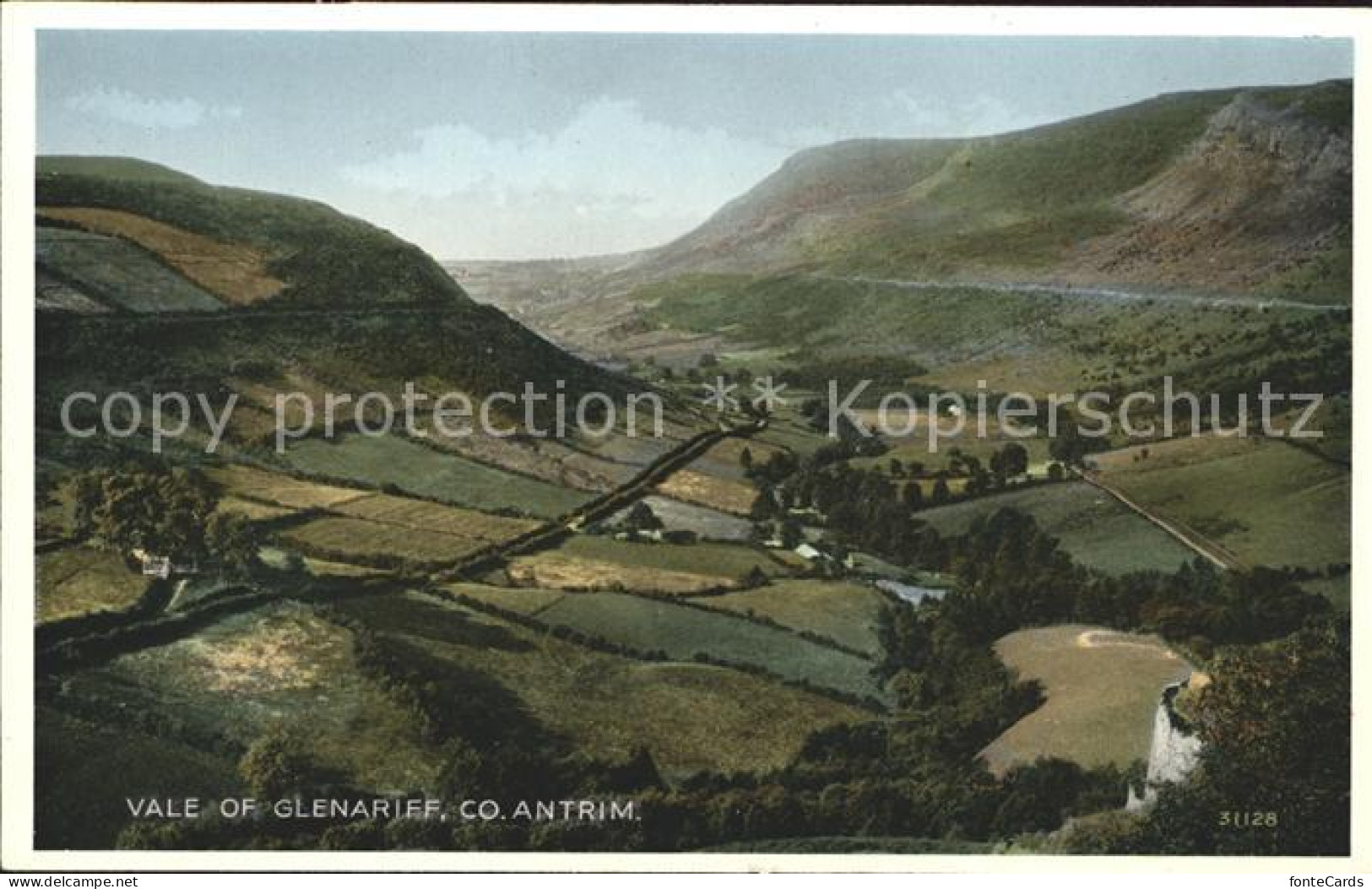 11777325 Glenariff Panorama Vale Of Glenariff Valentine's Post Card Moyle - Autres & Non Classés