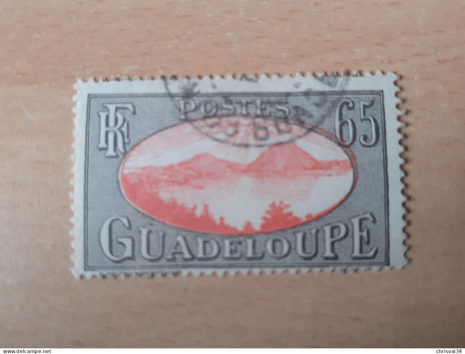 TIMBRE   GUADELOUPE       N  111     COTE  0,75   EUROS  OBLITERE - Usados