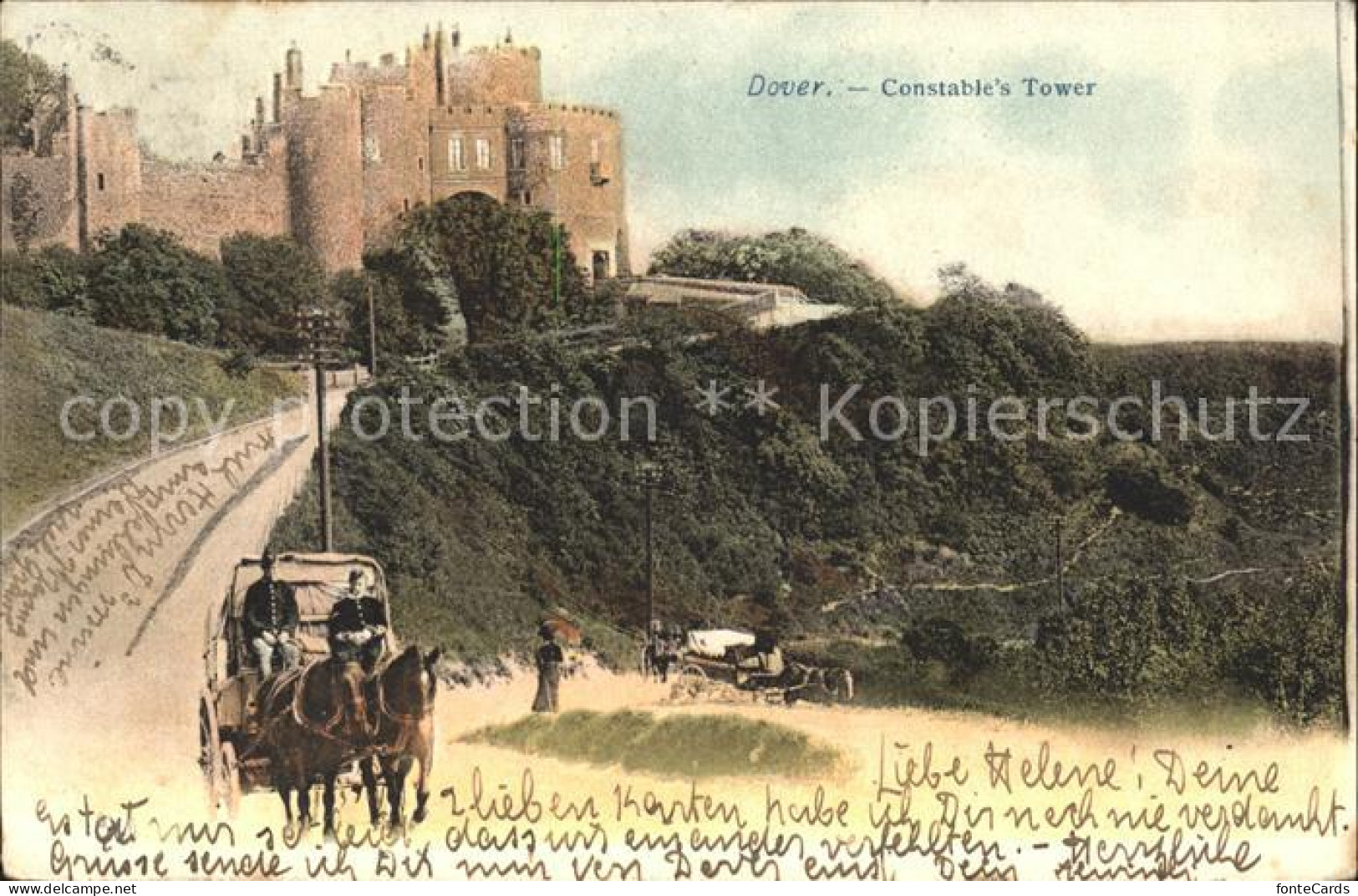 11777323 Dover Kent Constable's Tower Pferdekutsche Dover - Sonstige & Ohne Zuordnung