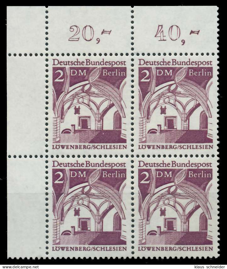 BERLIN DS D-BAUW. 2 Nr 285 Postfrisch VIERERBLOCK ECKE- X8F92DE - Unused Stamps