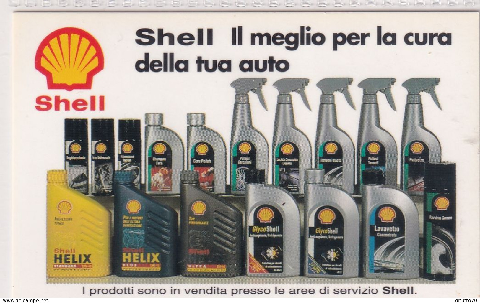 Calendarietto - Shell - Il Meglio Per La Cura Della Tua Auto - Anno 1998 - Petit Format : 1991-00
