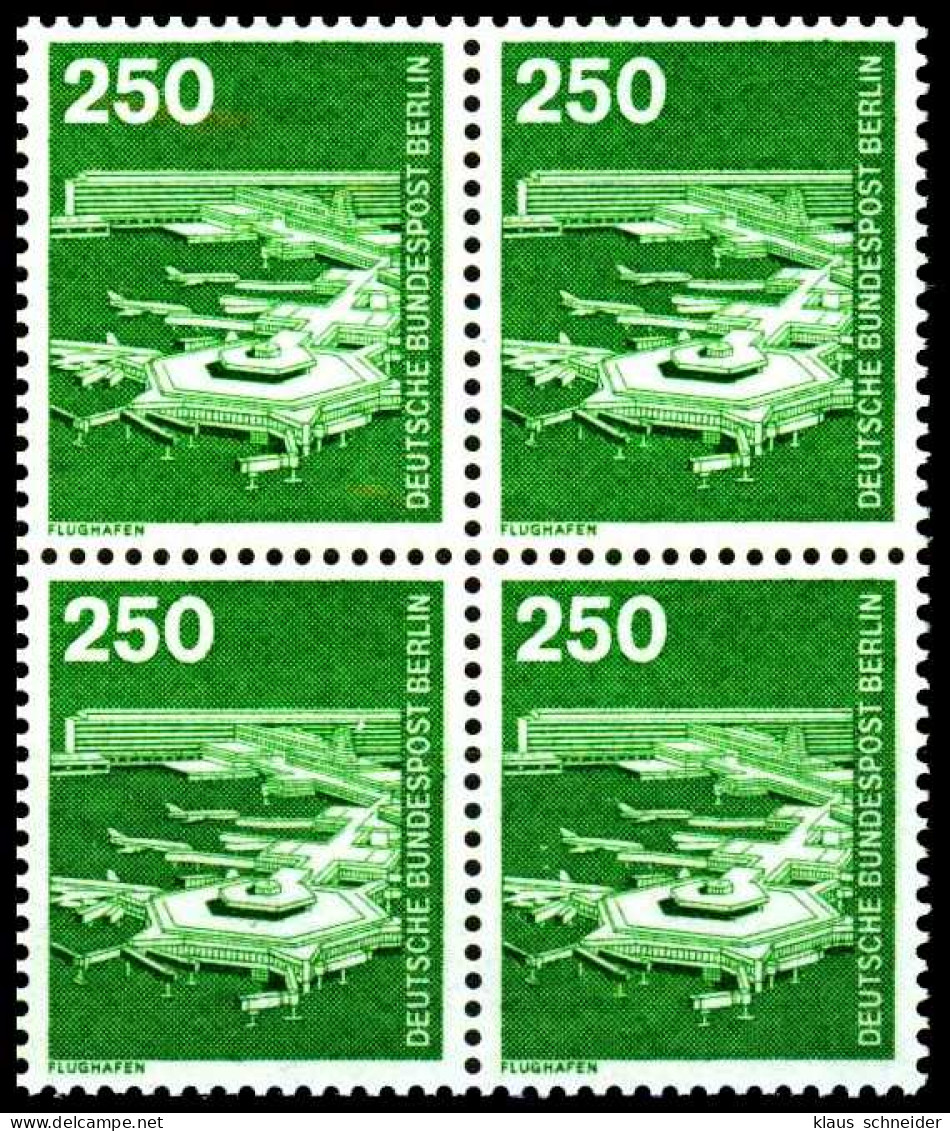 BERLIN DS INDUSTRIE U. TECHNIK Nr 671 Postfrisch VIERER S9528EA - Unused Stamps