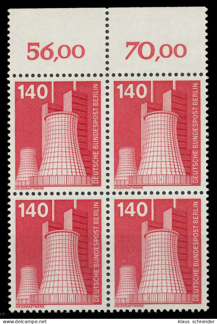 BERLIN DS INDUSTRIE U. TECHNIK Nr 504 Postfrisch VIERER X8F9516 - Unused Stamps