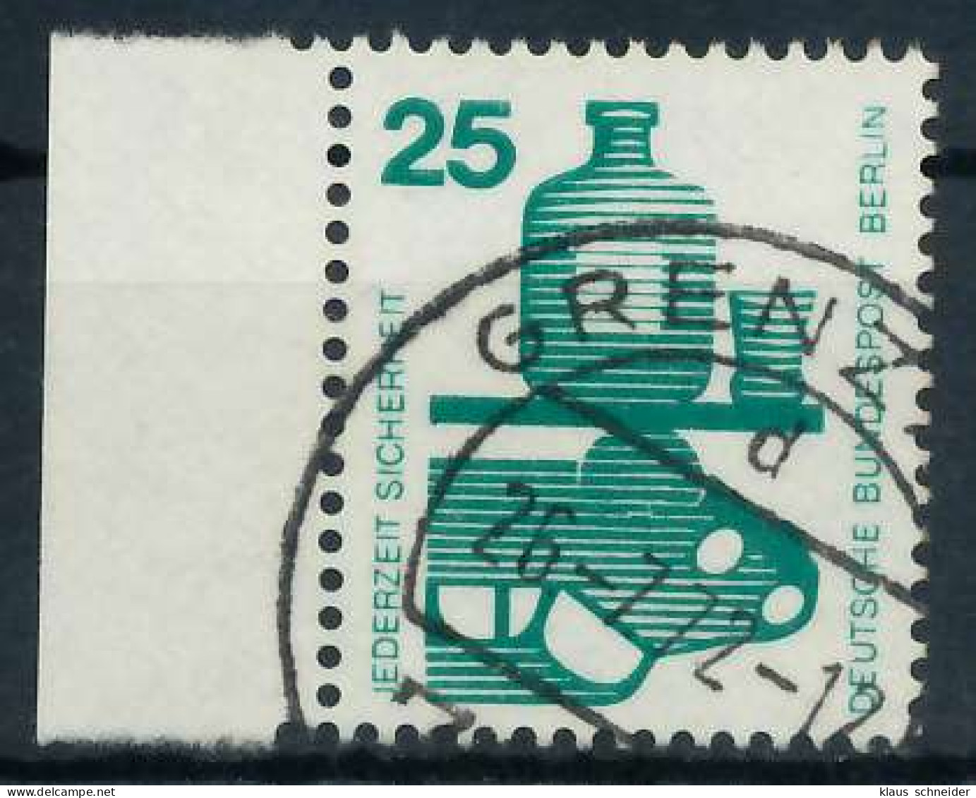 BERLIN DS UNFALLV Nr 405 Gestempelt SRA X8F95A6 - Used Stamps