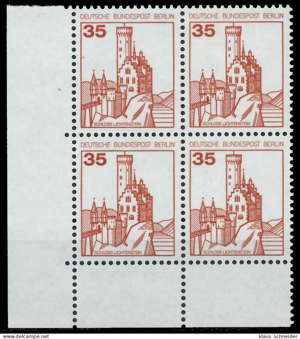 BERLIN DS BURGEN U. SCHLÖSSER Nr 673 Postfrisch VIERERB X8F96FE - Unused Stamps