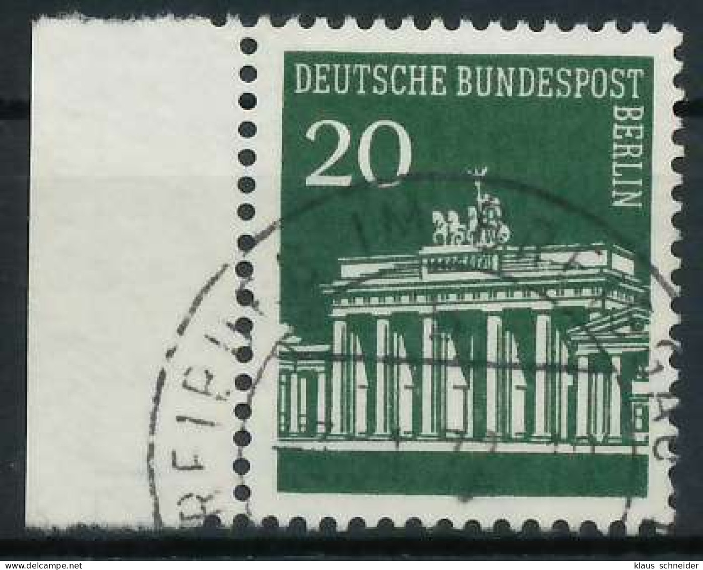 BERLIN DS BRAND. TOR Nr 287 Zentrisch Gestempelt SRA X900ECE - Used Stamps