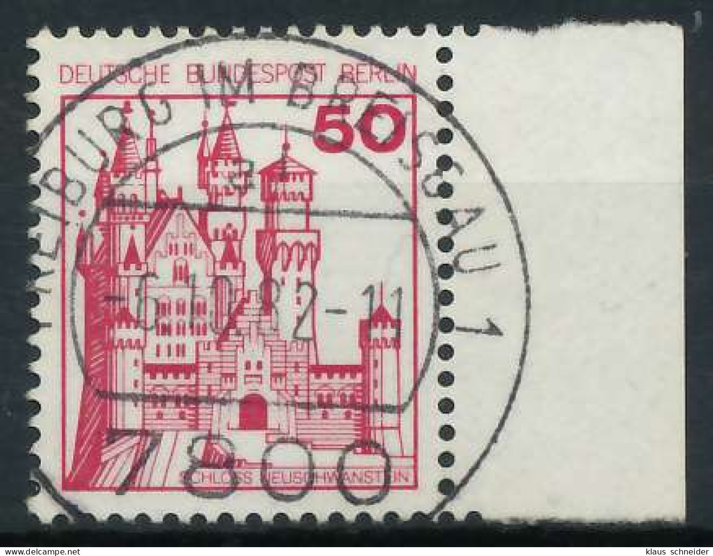BERLIN DS BURGEN U. SCHLÖSSER Nr 536A Zentrisch Gestempelt S X900EEE - Used Stamps