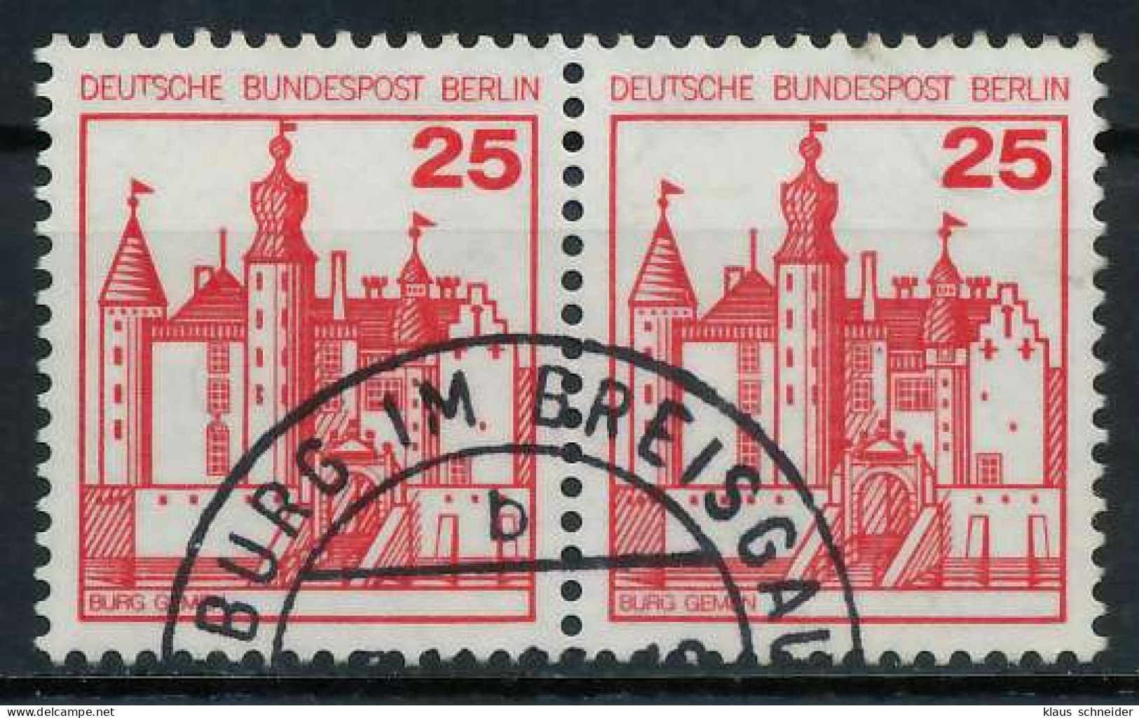 BERLIN DS BURGEN U. SCHLÖSSER Nr 587 Gestempelt WAAGR PA X900F5A - Used Stamps