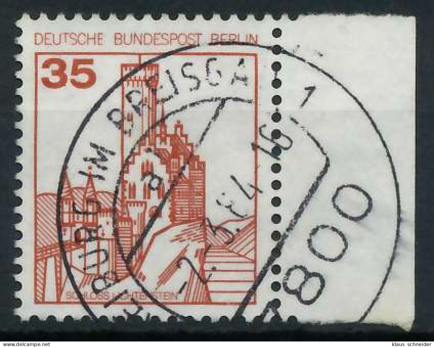 BERLIN DS BURGEN U. SCHLÖSSER Nr 673 Zentrisch Gestempelt SR X900F6A - Used Stamps
