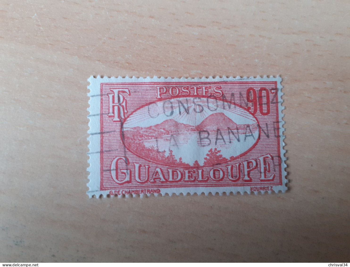TIMBRE   GUADELOUPE       N  113     COTE  2,25   EUROS  OBLITERE - Gebruikt