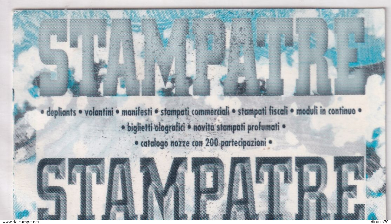 Calendarietto - Stampatre - Anno 1997 - Tamaño Pequeño : 1991-00