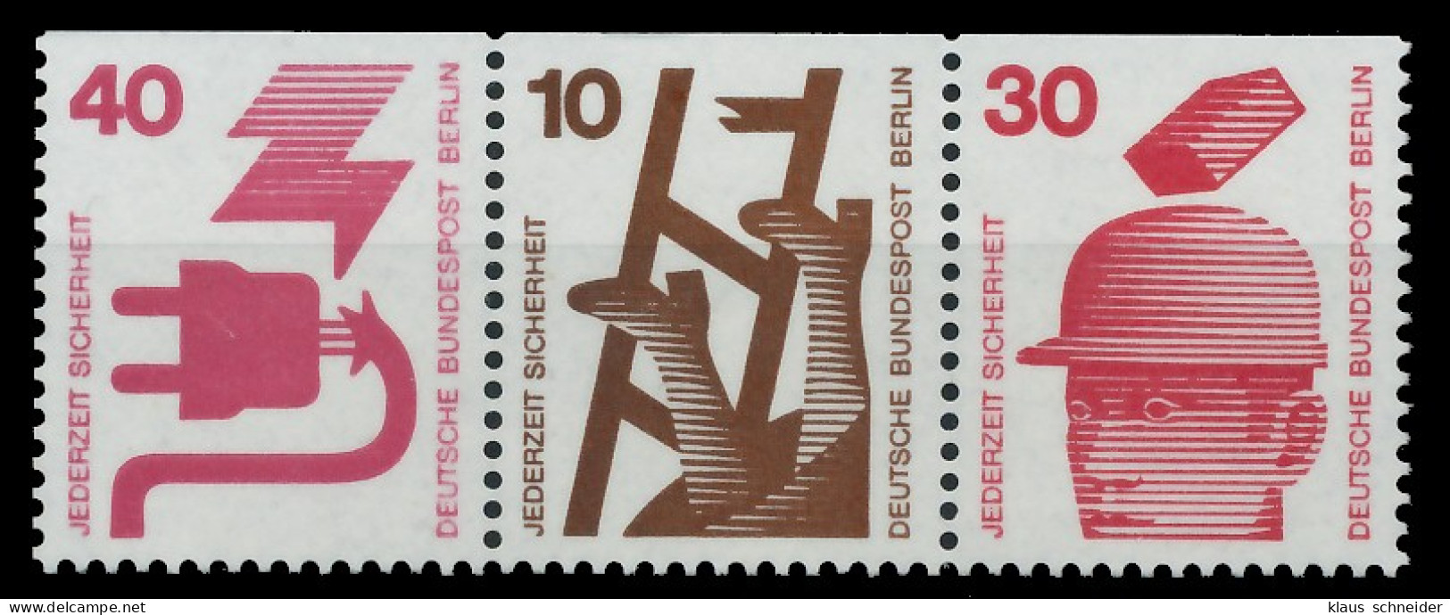 BERLIN ZUSAMMENDRUCK Nr W53 Postfrisch 3ER STR X901076 - Se-Tenant