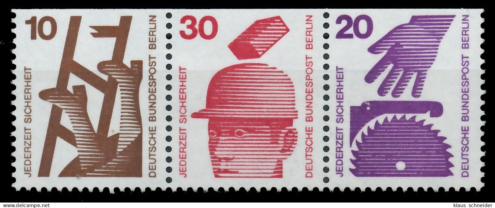 BERLIN ZUSAMMENDRUCK Nr W57 Postfrisch 3ER STR X90108E - Zusammendrucke