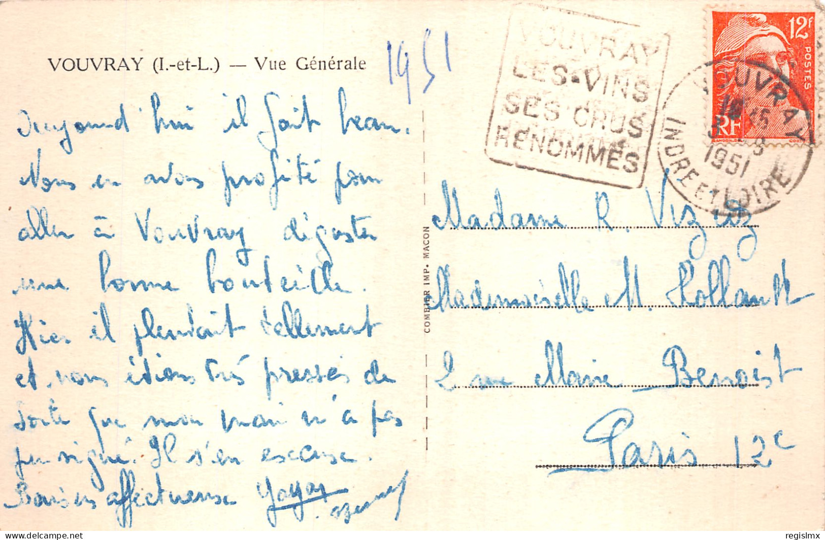 37-VOUVRAY -N°2123-E/0195 - Vouvray